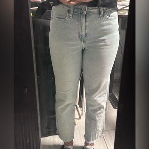 Hollister Women's Light Blue Ankle Jeans